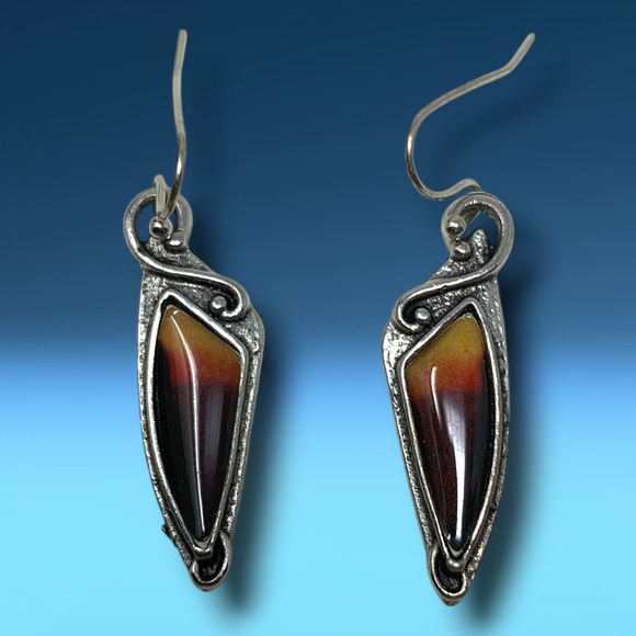 Unbranded Jewelry - Vintage Y2K Southwestern Silver Tone Dangle Earrings Pierced Avant Garde